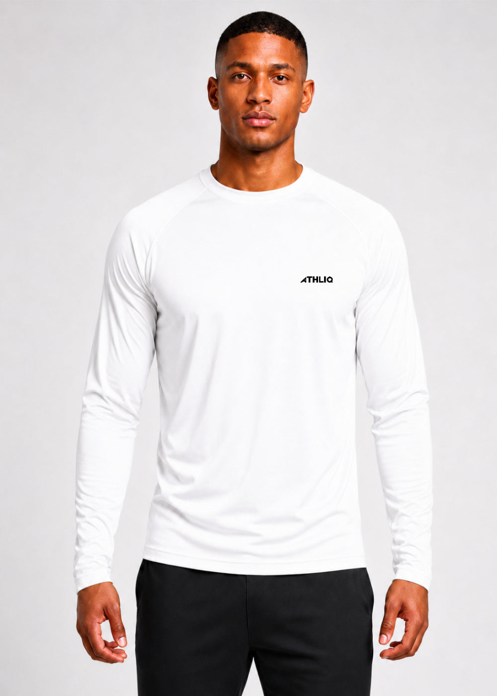 Men's Black Raglan Performance Tee