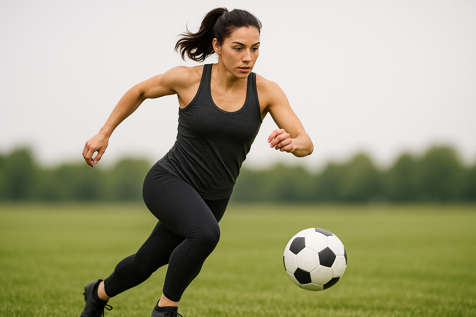 make it like shes playing football
